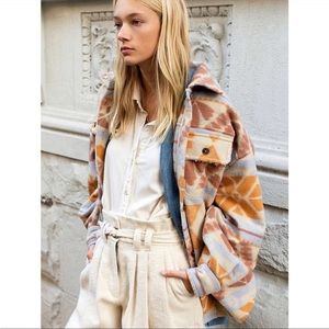 Free People Jacquard Ruby Jacket
